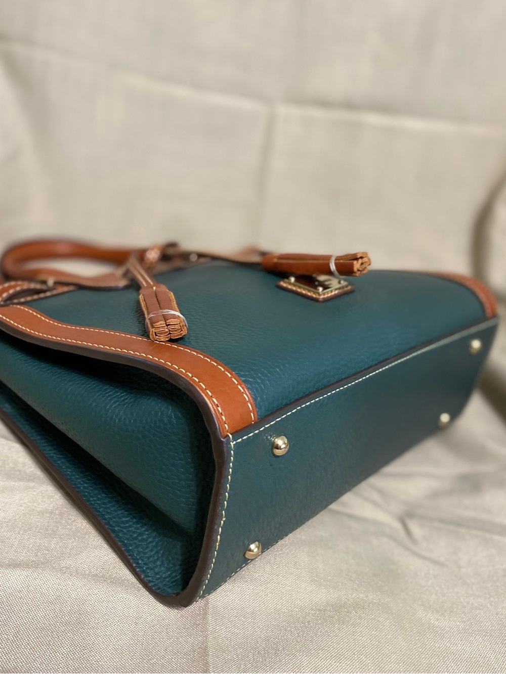 Forest Green Dooney & Bourke Bag & Wallet Set Pebble Leather - Picture 7 of 13
